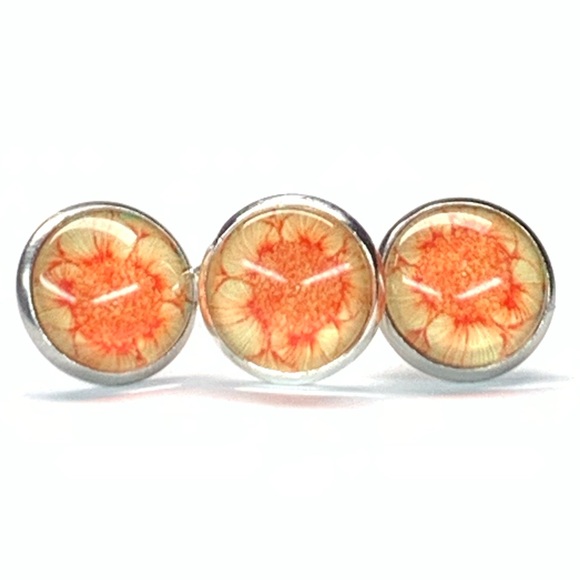 🌟 Cute Post Earrings & Adjustable Ring 👀👂🏻💍 - Picture 1 of 4